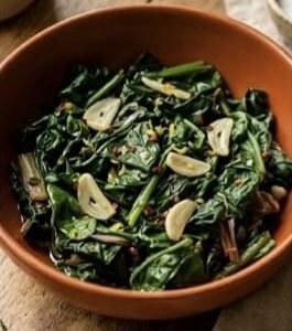 Seasonal Green with Garlic